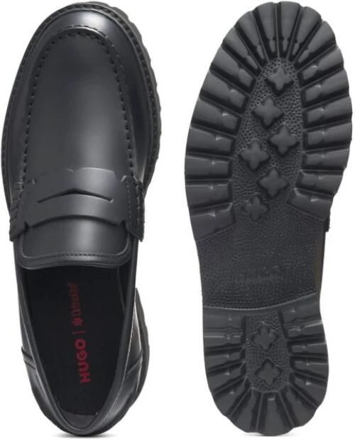 HUGO Instappers van echt runderleer model 'DRAVEN'' - Foto 2