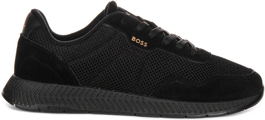 Boss Sneakers van leermix model 'Titanium Runn'