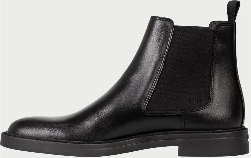 Hugo Zwarte Chelsea-laarzen met kenmerkende strepen