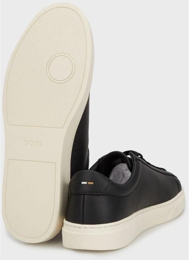 BOSS Lage Sneakers Heren Kieran_tenn Maat: 43 Materiaal: Leer Kleur: Zwart - Foto 2