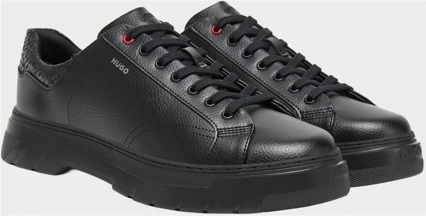Hugo Zwarte Logo Hiel Sneakers
