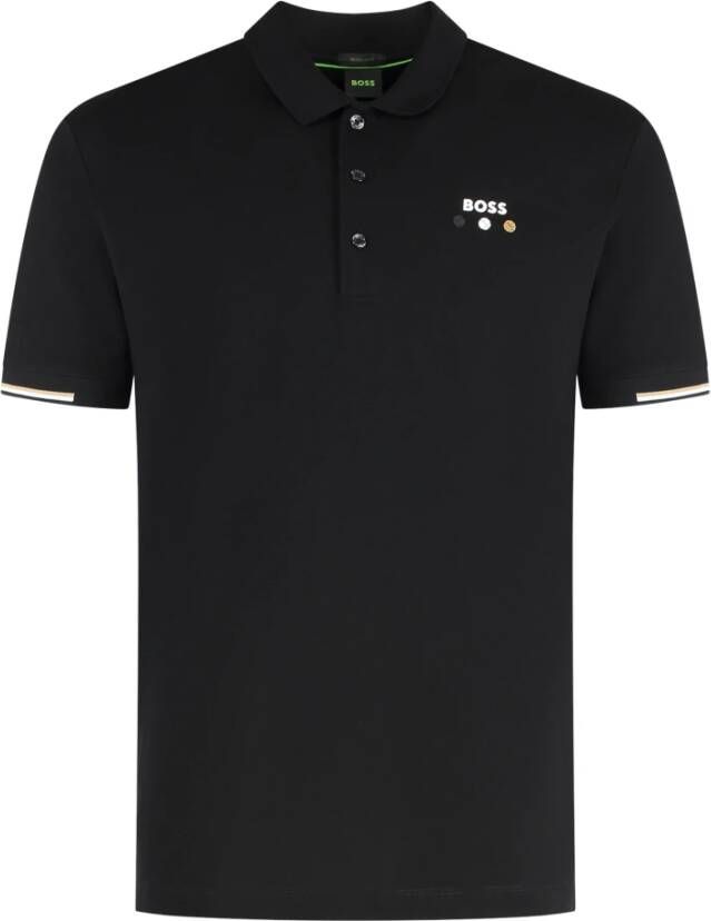 Hugo Katoenen Polo Shirt met Ribboorden