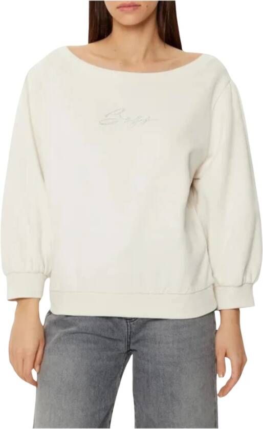 Hugo Kristal Logo Boothals Sweatshirt