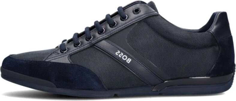 Hugo Boss Lage Sneakers Saturn Lowp Blue Heren - Foto 3