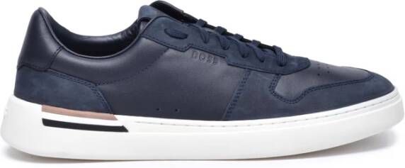 Hugo Leren Sneakers met Rubberen Zool