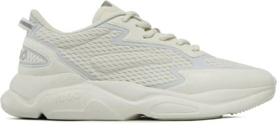 Hugo Licht Pastelgrijze Runner Sneakers