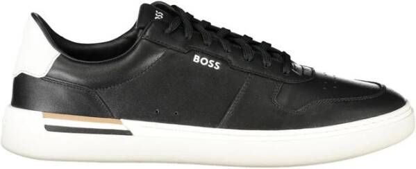 Hugo Premium Leren Sneakers met Gedurfde Stijl