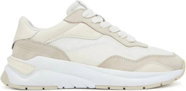 Hugo Skylar_Runn_Meth Sneakers Lente Zomer Wit Stof en Suède