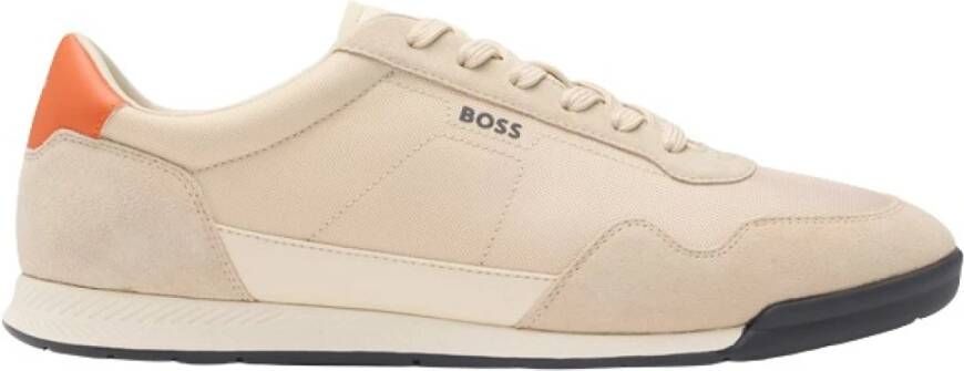 Hugo Sportieve Beige Titanium Sneakers