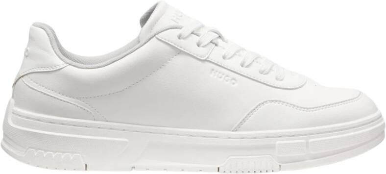 Hugo Sportieve Witte Sneakers Rode Lijn