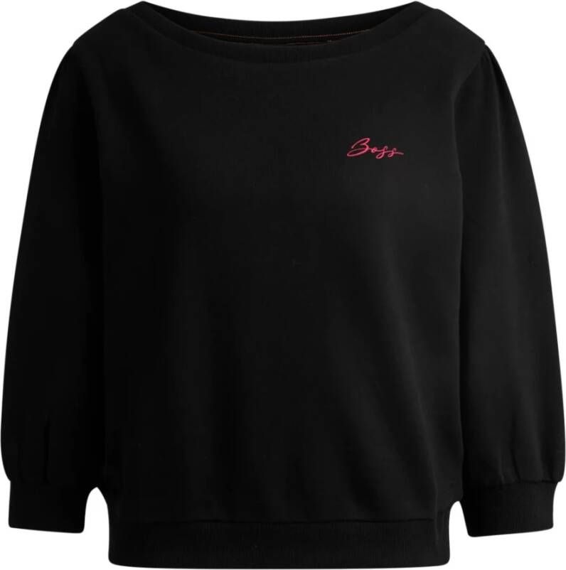 Hugo Sweatshirt met boothals en ruchedetail