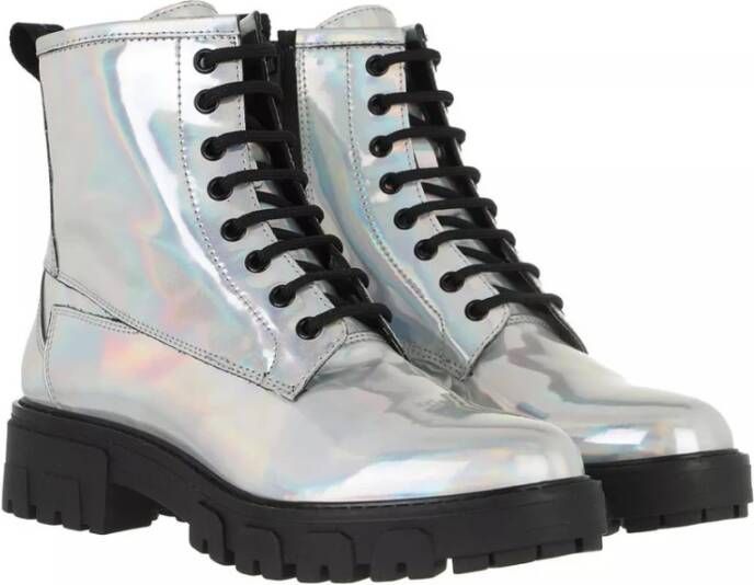Hugo Zilveren Veterschoenen voor Vrouwen