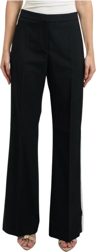 Hugo Zwarte Bootcut Broek met Rode Lijn