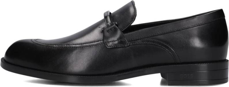 Hugo Zwarte Leren Loafers voor Mannen