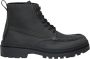 Boss Zwarte leren veterschoenen - Thumbnail 3