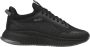 Hugo Zwarte sportieve sneakers met textiel bovenwerk - Thumbnail 2