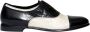 Hundred100 Bicolor Leren Oxford Schoenen Ss23 Black Dames - Thumbnail 1