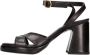 Hundred100 Sandalen Zwart - Thumbnail 1