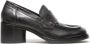 Hundred100 Zwarte Leren Mocassins met 5 cm Hak - Thumbnail 1