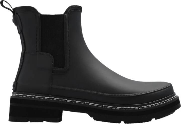 Hunter Boots & laarzen Ref Stitch Detail Chelsea Boots in zwart