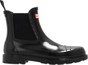 Hunter Commando Chelsea Gloss rain boots Zwart Dames