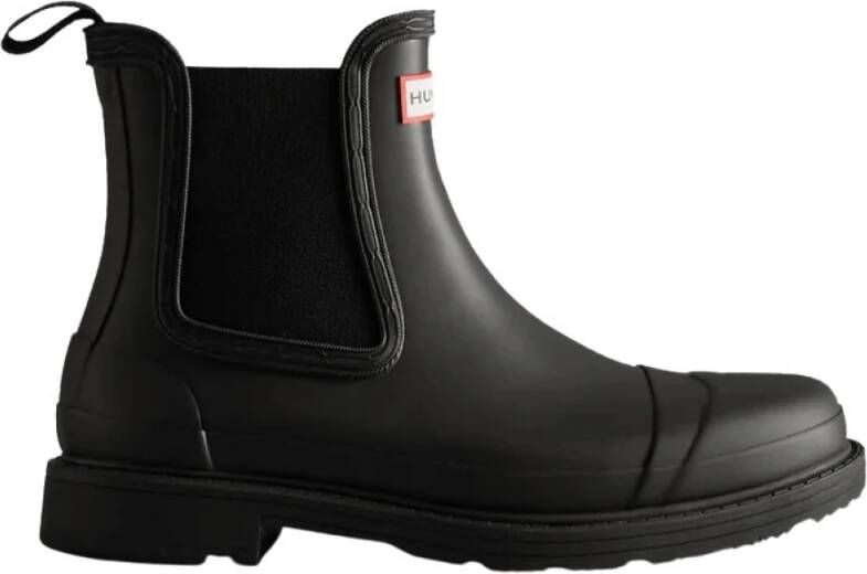 Hunter Com do Chelsea Laarzen Zwart Waterdicht
