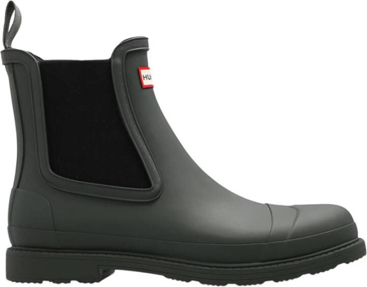 Hunter Boots Commando Chelsea Boot Rubberlaarzen olijfgroen