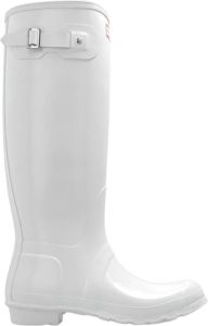 Hunter Boots Women's Original Tall Gloss Rubberlaarzen wit