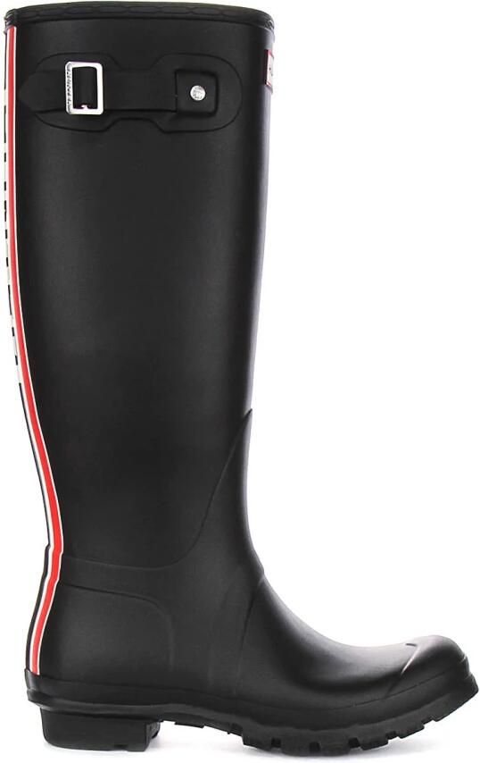 Hunter Boots Women's Original Tall Hunter Backstrap Boot Rubberlaarzen wit zwart