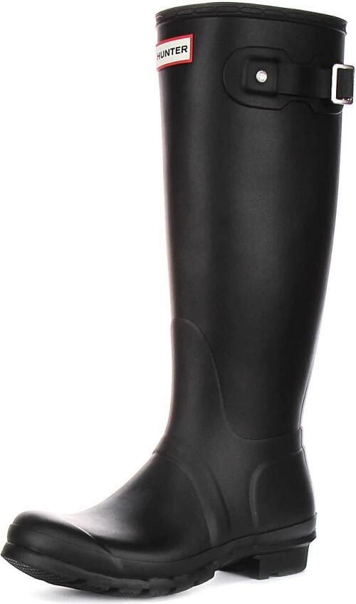 Hunter Boots Women's Original Tall Hunter Backstrap Boot Rubberlaarzen wit zwart - Foto 5