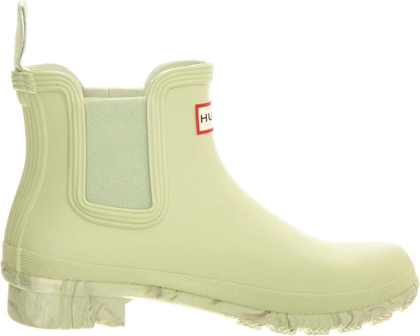 HUNTER Laarzen 'Original Chelsea Boot Marble Muffled Green' groen