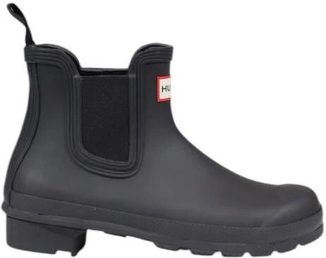 HUNTER Regenlaarzen Dames Womens Original Chelsea Rubber Zwart