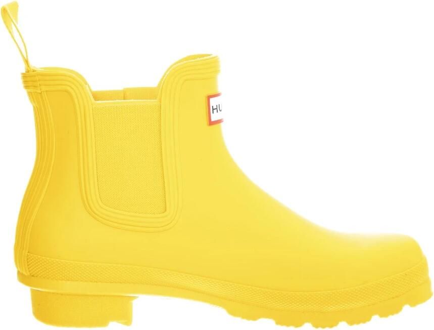Hunter Original Dames Chelsea boots Rubber Geel Waterdicht