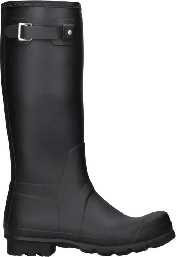 Hunter Original Tall Wellington Boots regenlaarzen met profielzool en logo zwart - Foto 8