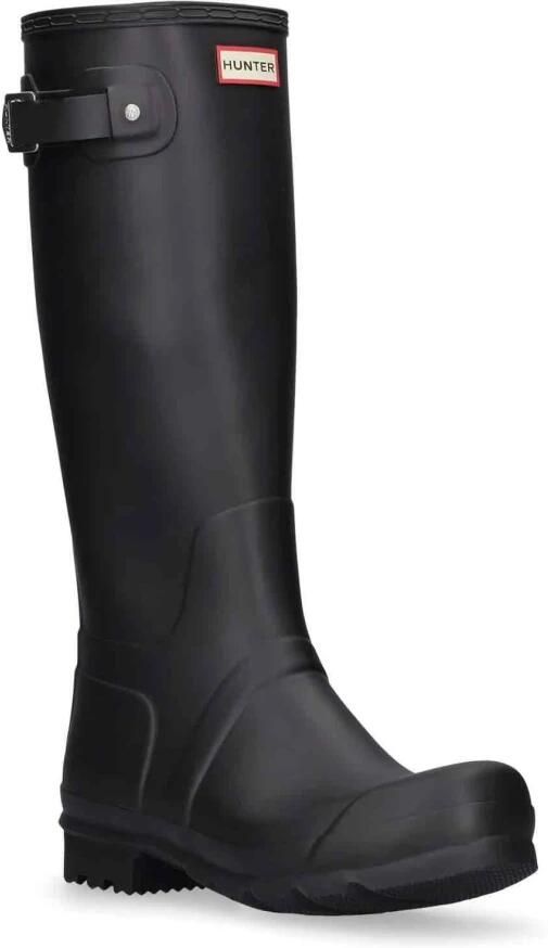 Hunter Original Tall Wellington Boots regenlaarzen met profielzool en logo zwart - Foto 14