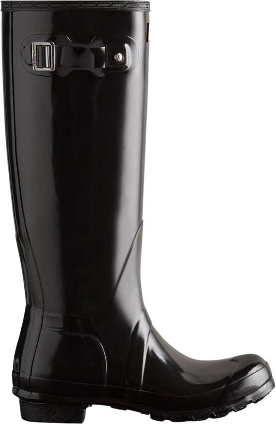 Hunter Boots & laarzen Womens Original Tall Gloss Boot Black in zwart