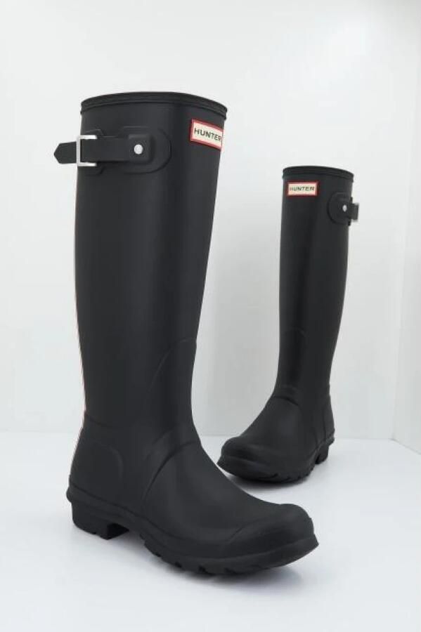 Hunter Boots Women's Original Tall Hunter Backstrap Boot Rubberlaarzen wit zwart - Foto 2