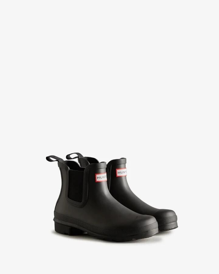 HUNTER Regenlaarzen Dames Womens Original Chelsea Rubber Zwart