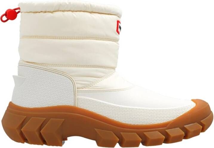 Hunter Boots Women's Intrepid Short Snow Boot Winterschoenen beige bruin