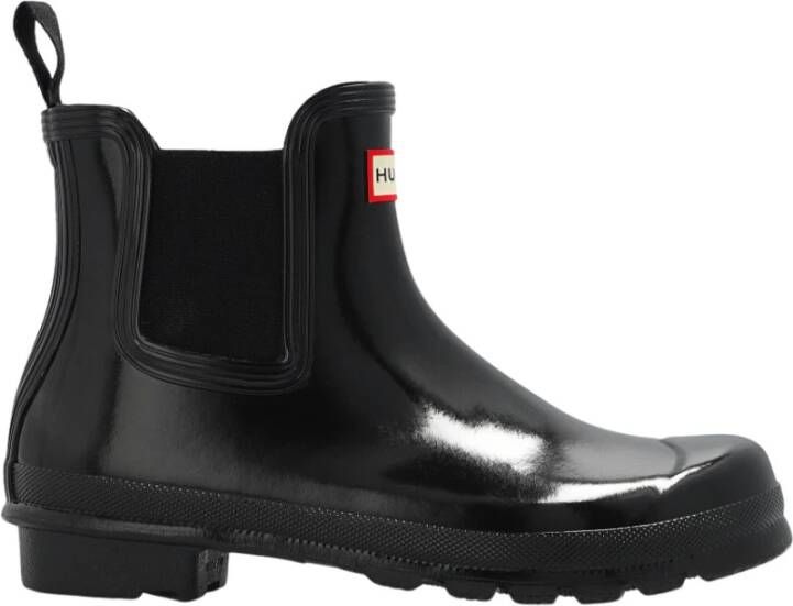 Hunter Boots Women's Original Chelsea Gloss Rubberlaarzen zwart