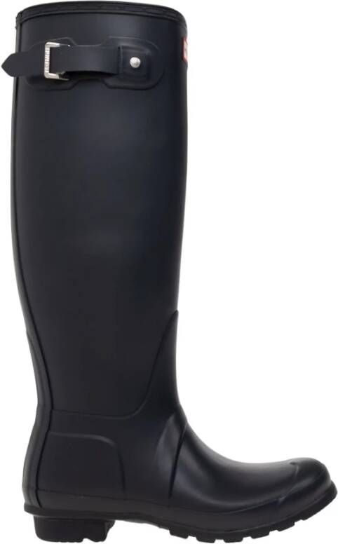 Hunter Boots Women's Original Tall Rubberlaarzen zwart blauw - Foto 7