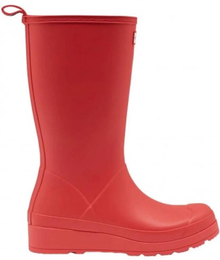 Hunter Originele Play Boot Tall Regenlaarzen voor Heren Red Heren