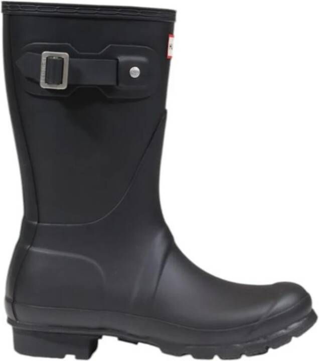 Hunter Polyester Enkellaars Black Dames