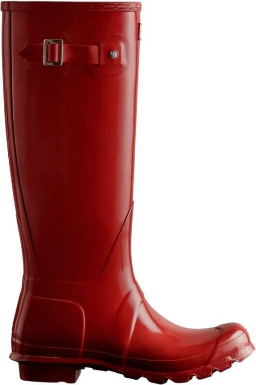 Hunter Stijlvolle Waterdichte Regenlaarzen Red Dames
