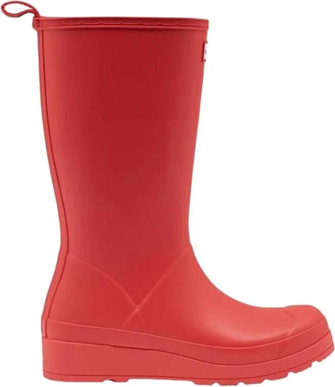 Hunter Originele Play Boot Tall Regenlaarzen voor Heren Red Heren