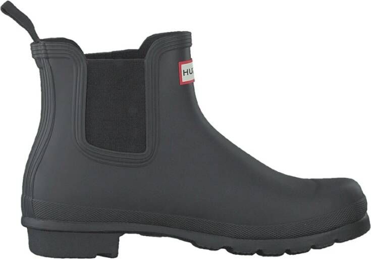 Hunter Rubberen Enkellaarzen Black Dames