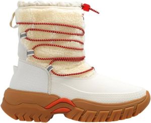 Hunter Boots Women's Wanderer Short Sherpa Snow Boot Winterschoenen beige bruin
