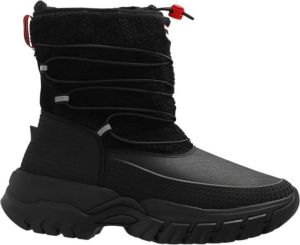 Hunter Boots Women's Wanderer Short Sherpa Snow Boot Winterschoenen zwart