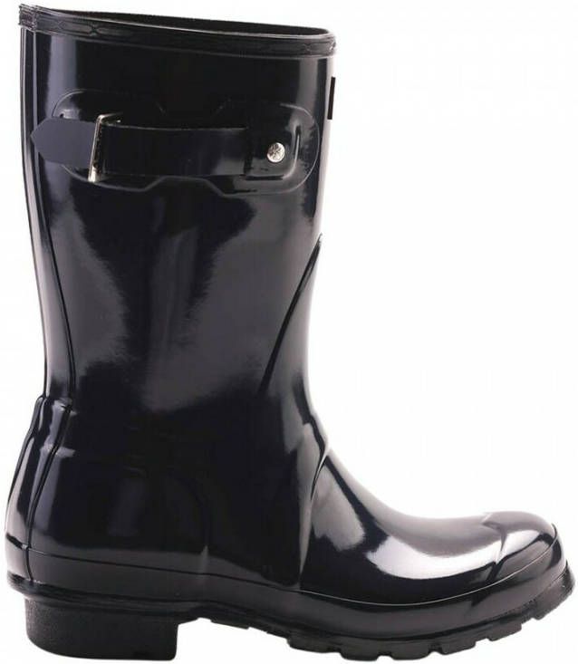 Hunter Boots Women's Original Short Gloss Rubberlaarzen blauw