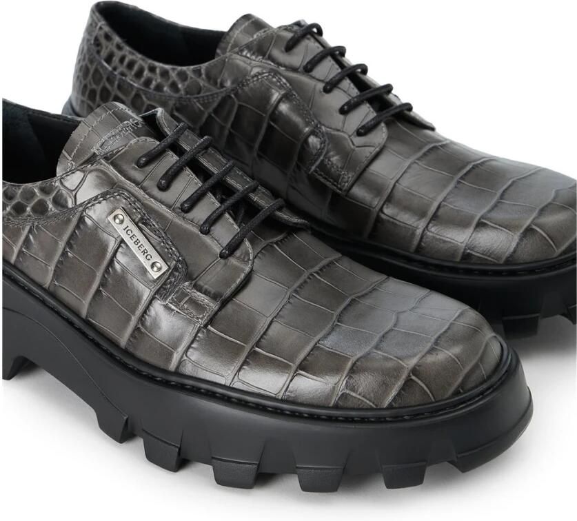 Iceberg Calfskin Lace-Up Shoe